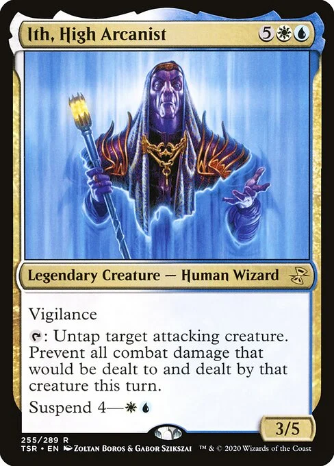 Ith, High Arcanist, carta Magic di tipo Legendary Creature — Human Wizard illustrata da Zoltan Boros & Gabor Szikszai