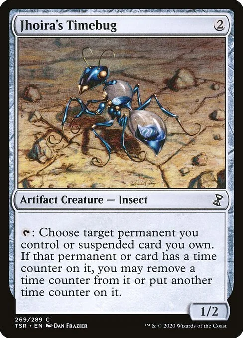 Jhoira's Timebug, carta Magic di tipo Artifact Creature — Insect illustrata da Dan Frazier