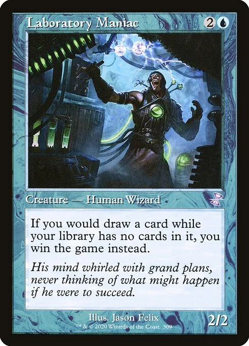 Laboratory Maniac, carta Magic di tipo Creature — Human Wizard illustrata da Jason Felix