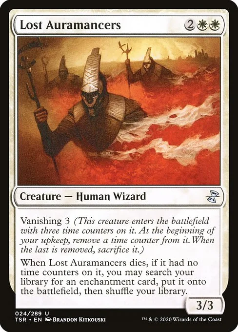Lost Auramancers, carta Magic di tipo Creature — Human Wizard illustrata da Brandon Kitkouski