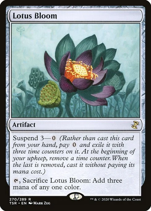 Lotus Bloom, carta Magic di tipo Artifact illustrata da Mark Zug