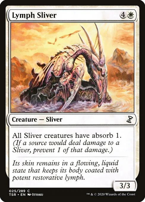 Lymph Sliver, carta Magic di tipo Creature — Sliver illustrata da Ittoku