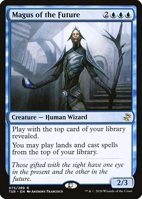 Magus of the Future, carta Magic di tipo Creature — Human Wizard illustrata da Anthony Francisco