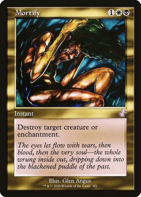 Mortify, carta Magic di tipo Instant illustrata da Glen Angus