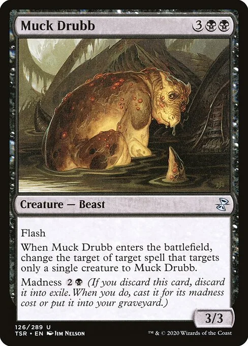 Muck Drubb, carta Magic di tipo Creature — Beast illustrata da Jim Nelson