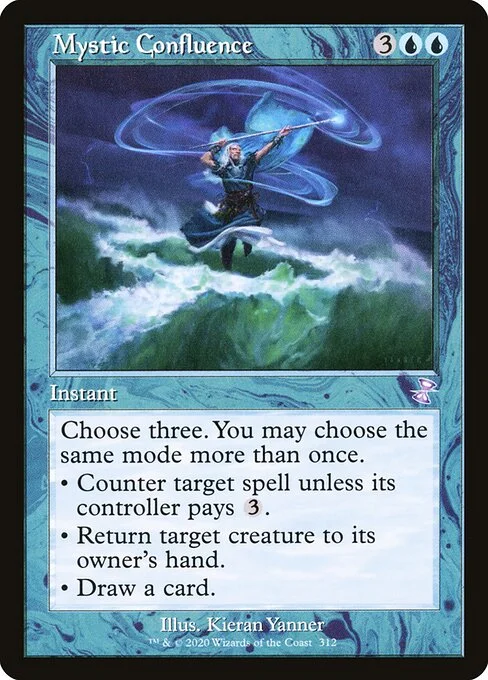 Mystic Confluence, carta Magic di tipo Instant illustrata da Kieran Yanner