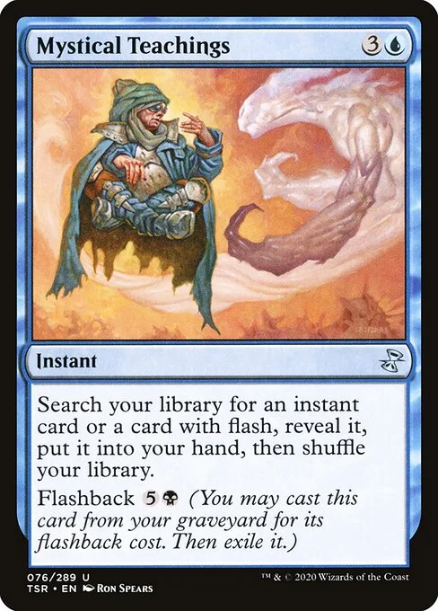 Mystical Teachings, carta Magic di tipo Instant illustrata da Ron Spears