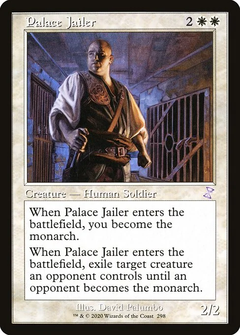Palace Jailer, carta Magic di tipo Creature — Human Soldier illustrata da David Palumbo
