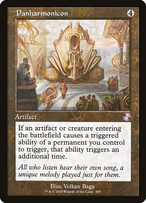 Panharmonicon, carta Magic di tipo Artifact illustrata da Volkan Baǵa