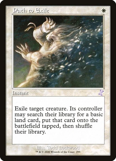 Path to Exile, carta Magic di tipo Instant illustrata da Todd Lockwood