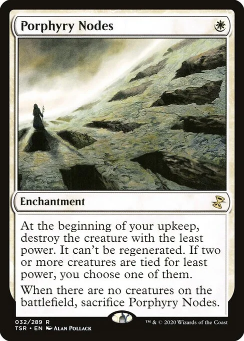 Porphyry Nodes, carta Magic di tipo Enchantment illustrata da Alan Pollack