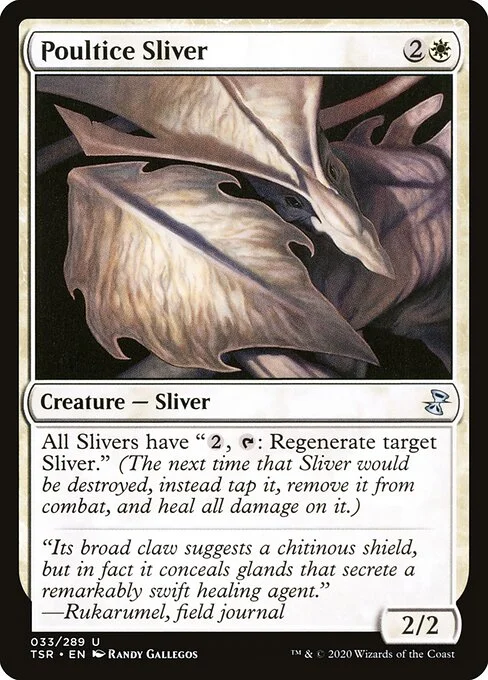 Poultice Sliver, carta Magic di tipo Creature — Sliver illustrata da Randy Gallegos