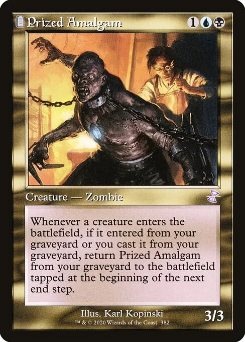 Prized Amalgam, carta Magic di tipo Creature — Zombie illustrata da Karl Kopinski