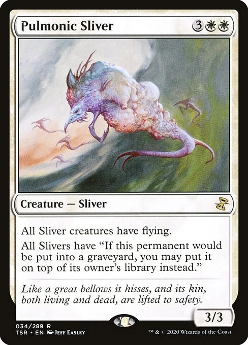 Pulmonic Sliver, carta Magic di tipo Creature — Sliver illustrata da Jeff Easley