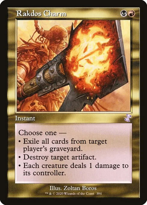 Rakdos Charm, carta Magic di tipo Instant illustrata da Zoltan Boros