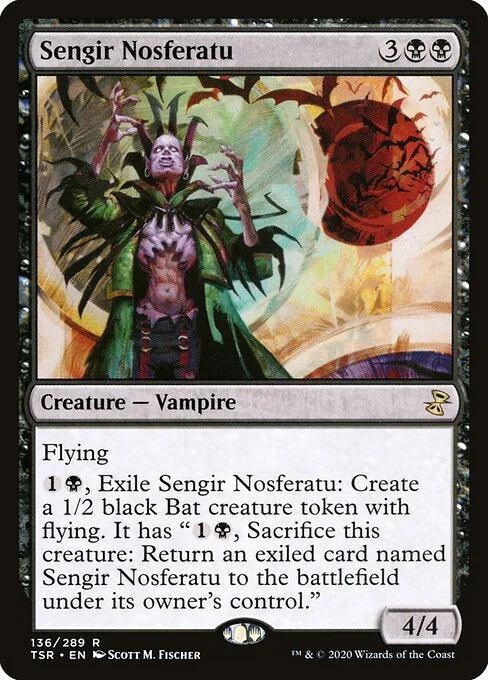 Sengir Nosferatu, carta Magic di tipo Creature — Vampire illustrata da Scott M. Fischer