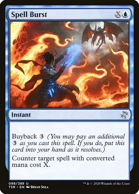 Spell Burst, carta Magic di tipo Instant illustrata da Bryan Sola