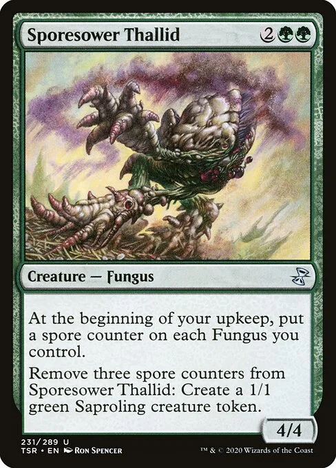 Sporesower Thallid, carta Magic di tipo Creature — Fungus illustrata da Ron Spencer