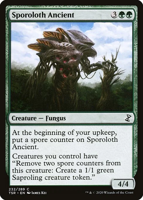 Sporoloth Ancient, carta Magic di tipo Creature — Fungus illustrata da James Kei