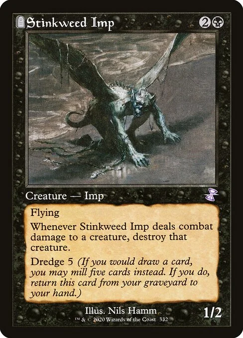 Stinkweed Imp, carta Magic di tipo Creature — Imp illustrata da Nils Hamm