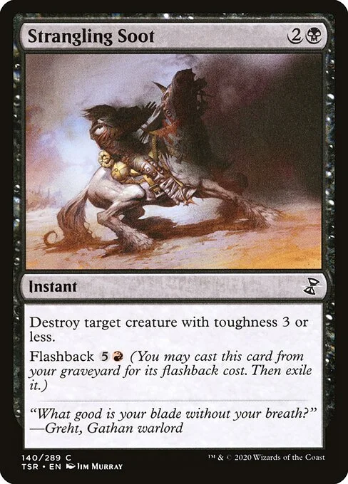 Strangling Soot, carta Magic di tipo Instant illustrata da Jim Murray