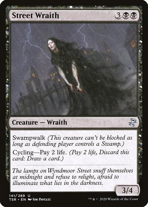 Street Wraith, carta Magic di tipo Creature — Wraith illustrata da Jim Pavelec