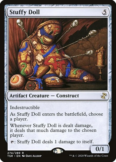 Stuffy Doll, carta Magic di tipo Artifact Creature — Construct illustrata da Dave Allsop