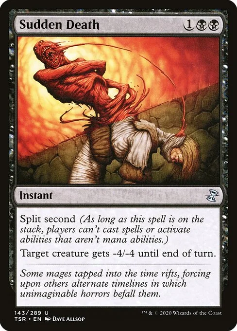 Sudden Death, carta Magic di tipo Instant illustrata da Dave Allsop