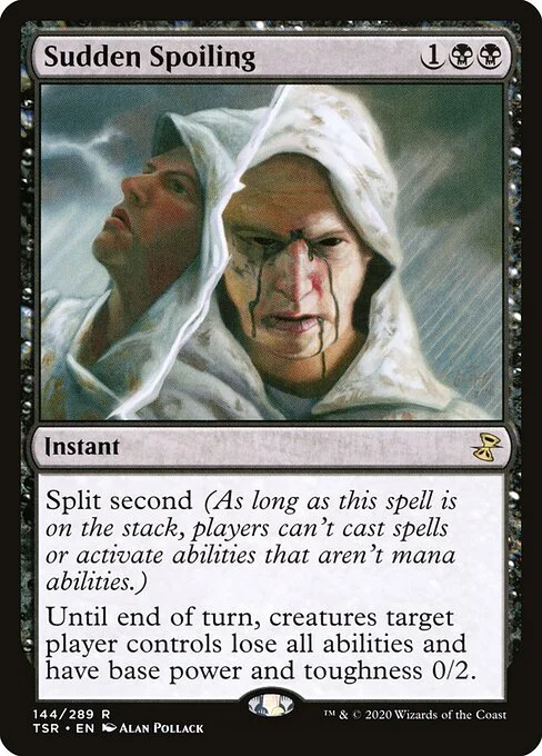 Sudden Spoiling, carta Magic di tipo Instant illustrata da Alan Pollack