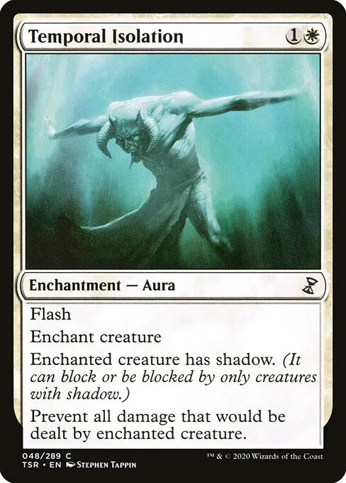 Temporal Isolation, carta Magic di tipo Enchantment — Aura illustrata da Stephen Tappin