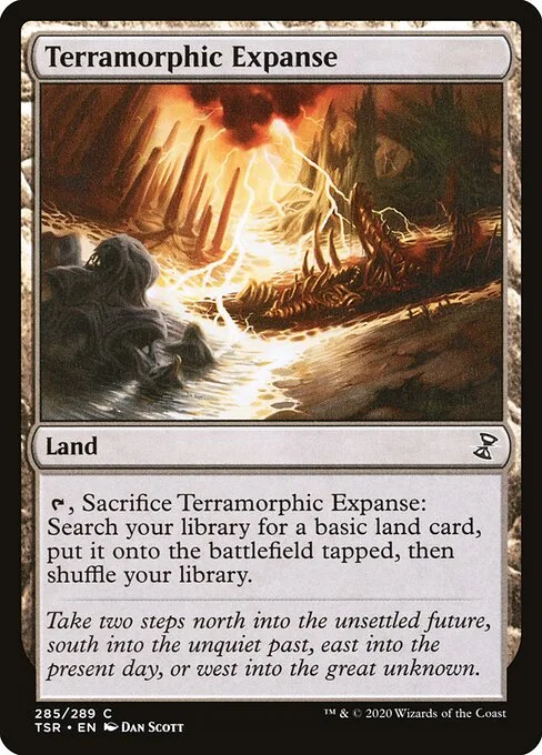 Terramorphic Expanse, carta Magic di tipo Land illustrata da Dan Murayama Scott