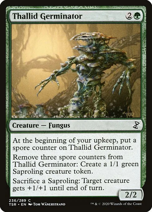 Thallid Germinator, carta Magic di tipo Creature — Fungus illustrata da Tom Wänerstrand