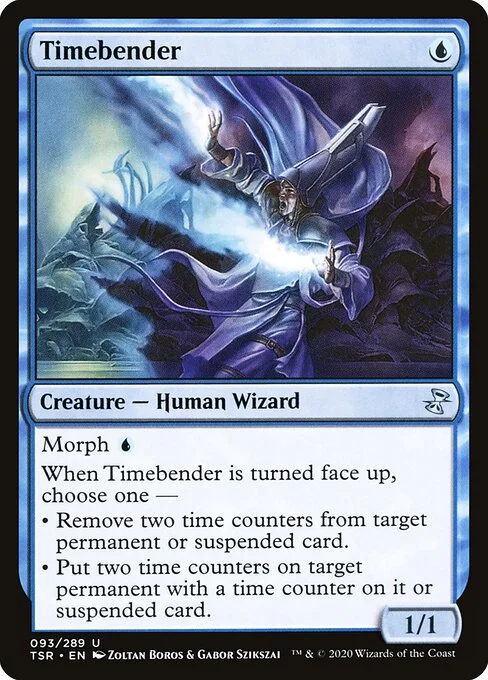 Timebender, carta Magic di tipo Creature — Human Wizard illustrata da Zoltan Boros & Gabor Szikszai