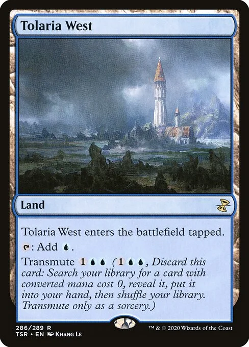 Tolaria West, carta Magic di tipo Land illustrata da Khang Le