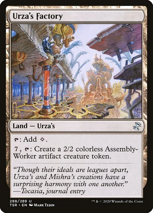 Urza's Factory, carta Magic di tipo Land — Urza's illustrata da Mark Tedin