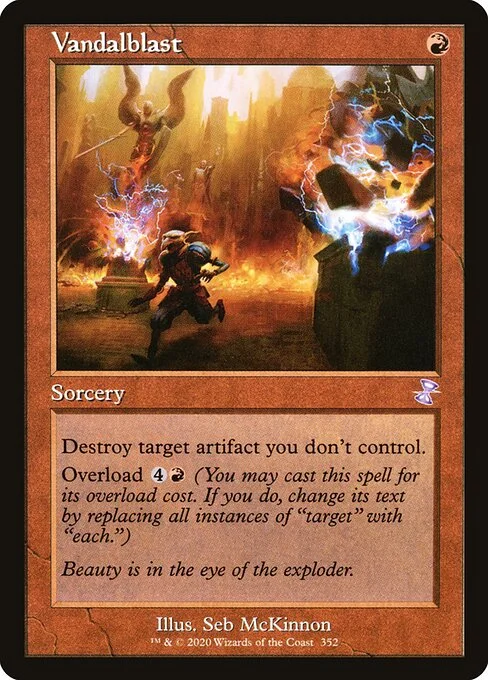 Vandalblast, carta Magic di tipo Sorcery illustrata da Seb McKinnon