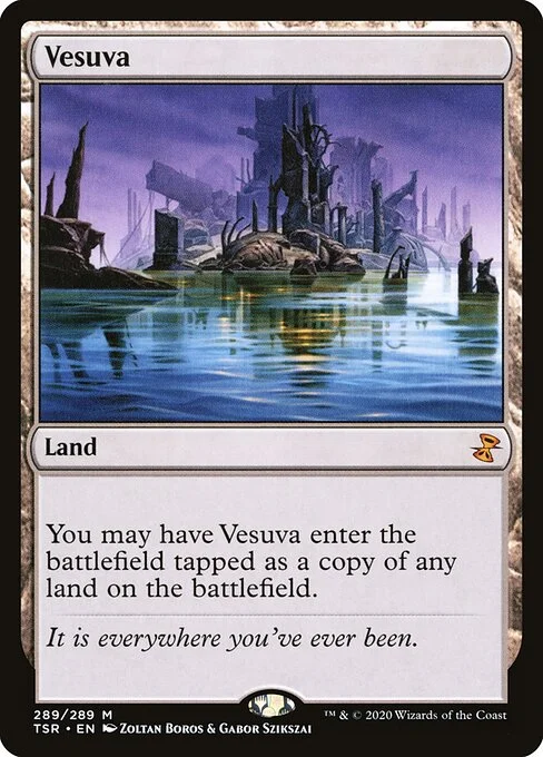 Vesuva, carta Magic di tipo Land illustrata da Zoltan Boros & Gabor Szikszai