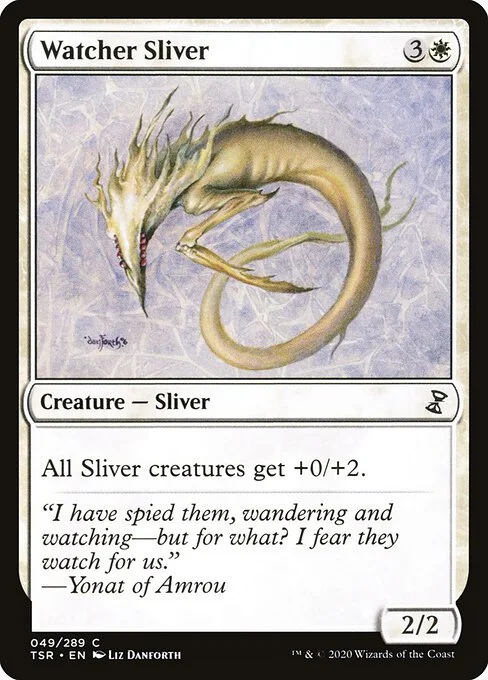 Watcher Sliver, carta Magic di tipo Creature — Sliver illustrata da Liz Danforth