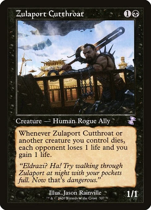 Zulaport Cutthroat, carta Magic di tipo Creature — Human Rogue Ally illustrata da Jason Rainville