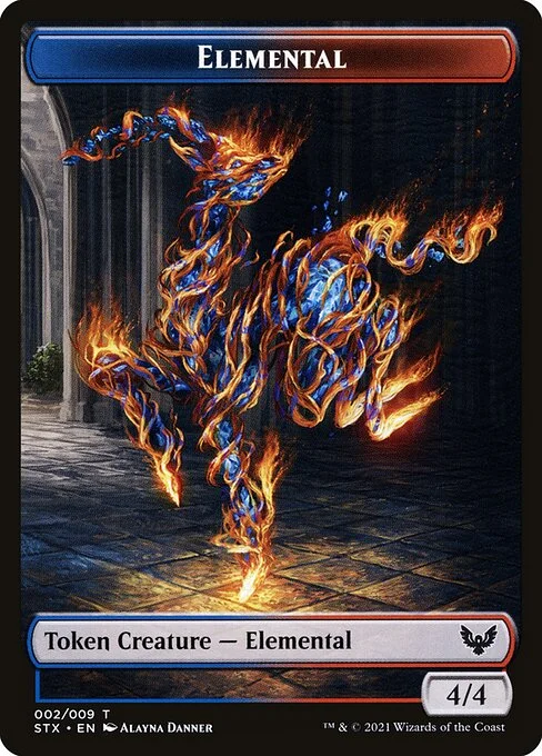 Elemental, carta Magic di tipo Token Creature — Elemental illustrata da Alayna Danner