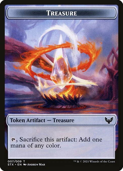 Treasure, carta Magic di tipo Token Artifact — Treasure illustrata da Andrew Mar