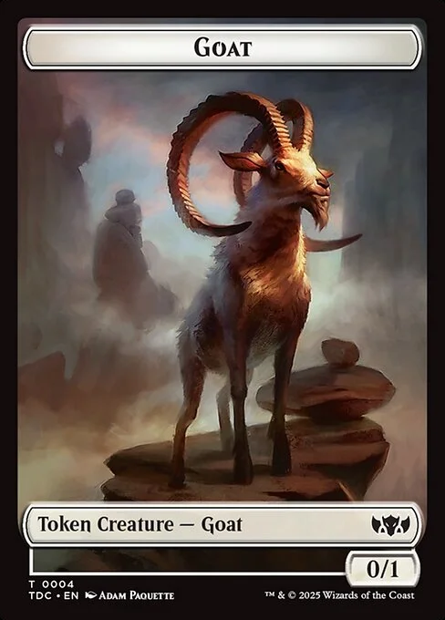 Goat, carta Magic di tipo Token Creature — Goat illustrata da Adam Paquette