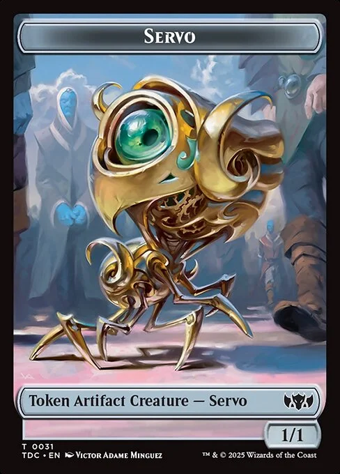 Servo, carta Magic di tipo Token Artifact Creature — Servo illustrata da Victor Adame Minguez