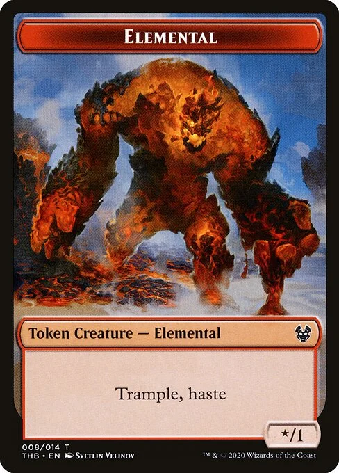 Elemental, carta Magic di tipo Token Creature — Elemental illustrata da Svetlin Velinov