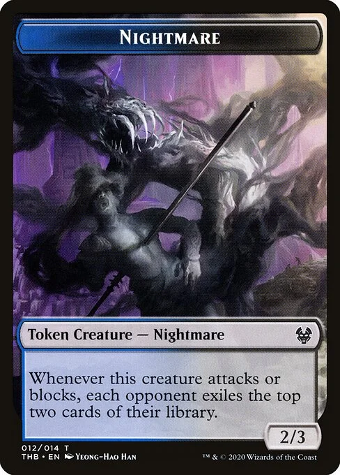 Nightmare, carta Magic di tipo Token Creature — Nightmare illustrata da Yeong-Hao Han