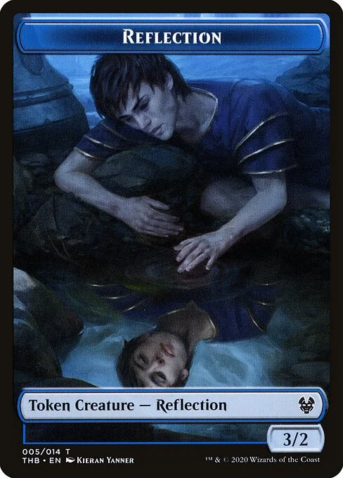 Reflection, carta Magic di tipo Token Creature — Reflection illustrata da Kieran Yanner