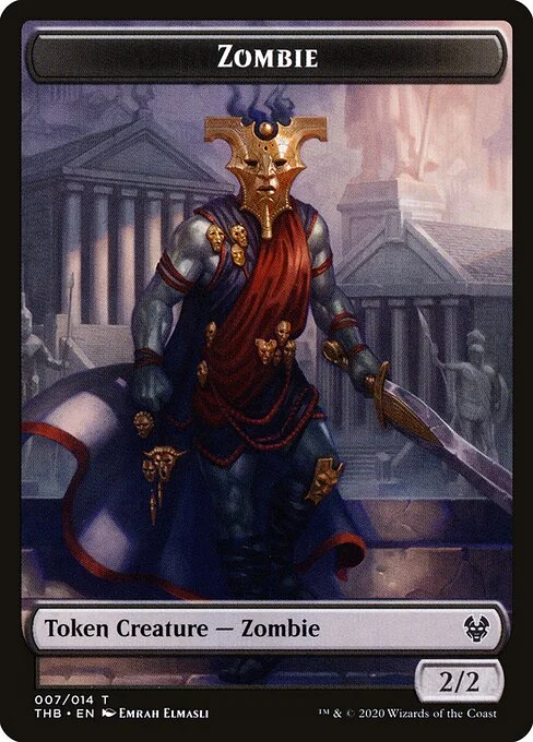 Zombie, carta Magic di tipo Token Creature — Zombie illustrata da Emrah Elmasli