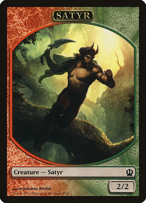 Satyr, carta Magic di tipo Token Creature — Satyr illustrata da Johann Bodin