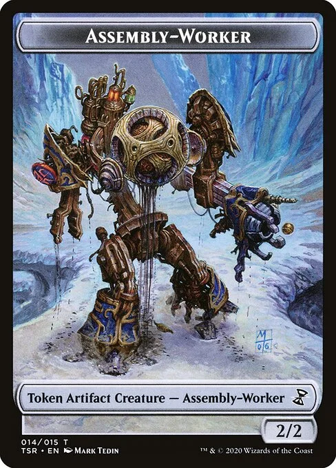 Assembly-Worker, carta Magic di tipo Token Artifact Creature — Assembly-Worker illustrata da Mark Tedin