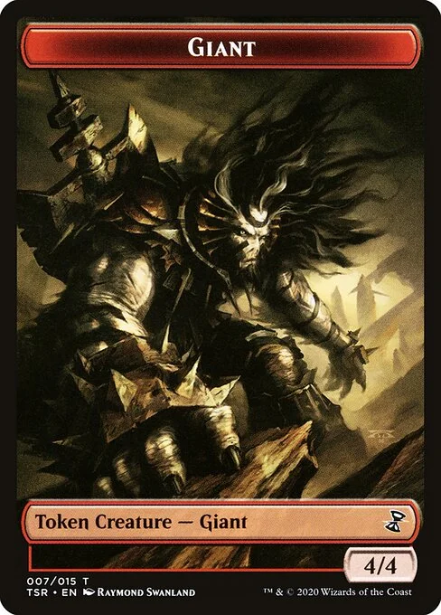 Giant, carta Magic di tipo Token Creature — Giant illustrata da Raymond Swanland